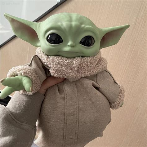 28cm Diy Star Wars Baby Yoda Child Pvc Anime Stuffed Action Figure Toys