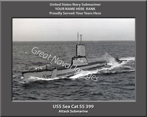 Uss Sea Cat Dd 399 Submarine Photo ⋆ Us Navy Veteran Memories