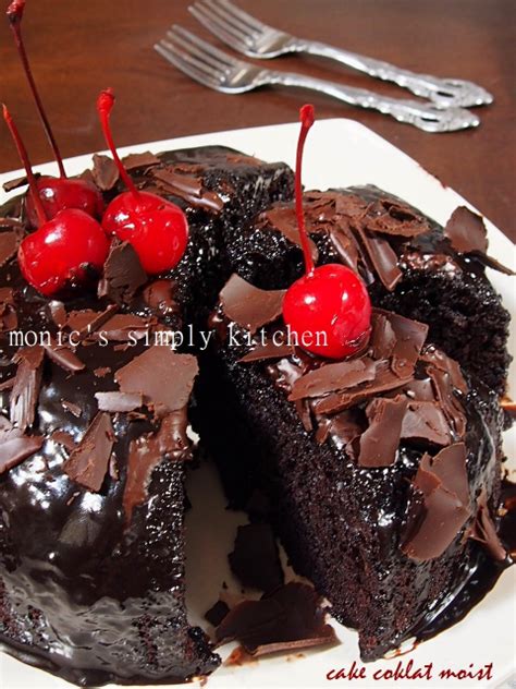 Cake Coklat Kukus Moist Monics Simply Kitchen