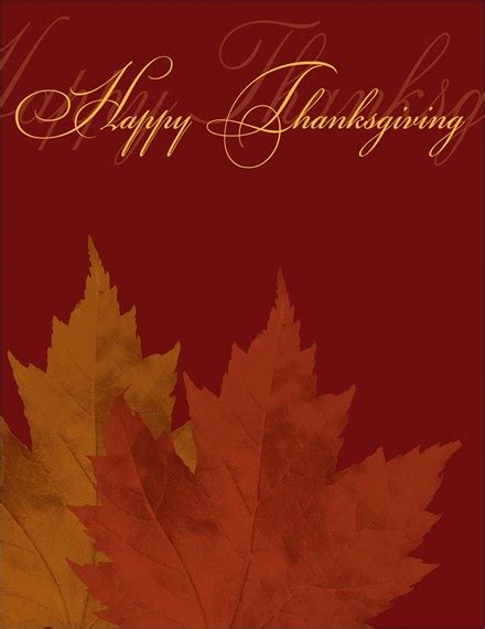 Thanksgiving Dual Leaf Holiday Greeting Cards By Cardsdirect