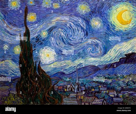 Muestra Retirada Diccionario Van Gogh La Noche Estrellada Dibujo Contra