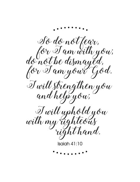 Isaiah 4110 Printable Digital Download In Black And White Etsy