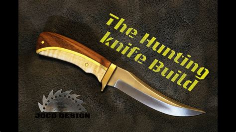 Hunting Knife Handle With Brass Inlay And Wood Build How To Youtube