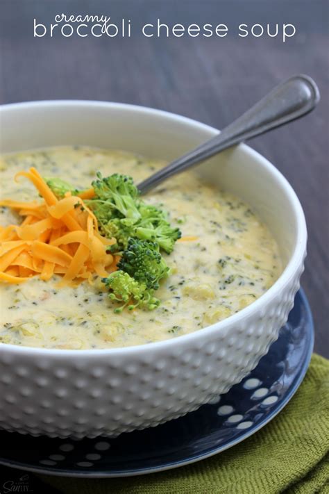 Creamy Broccoli Cheese Soup Recipe Soup Recipes Easy Meal Plans