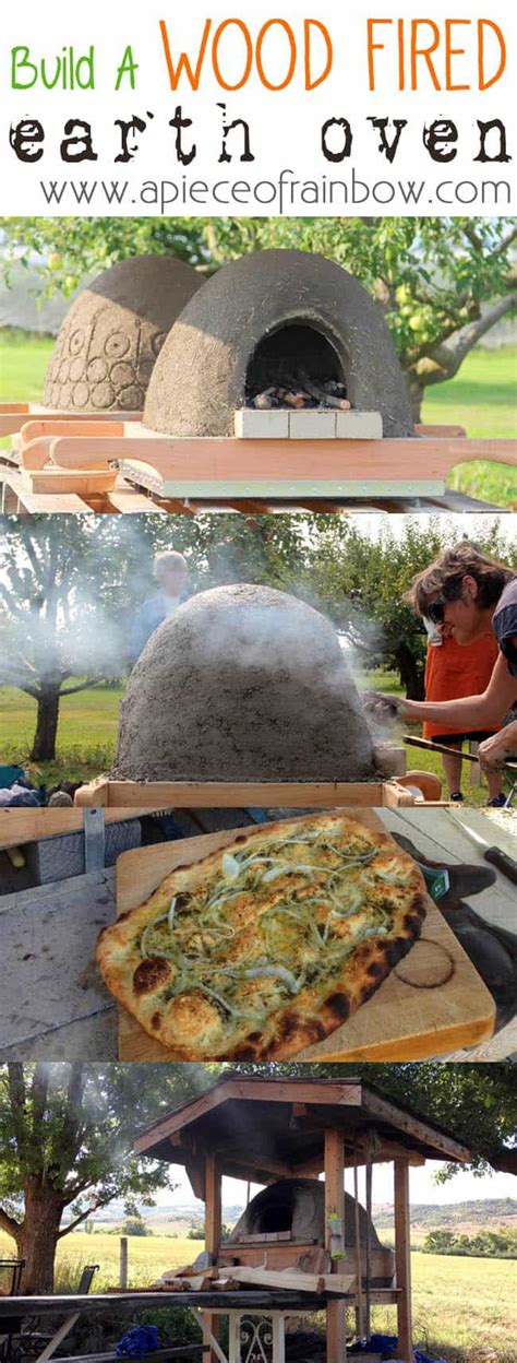 Watch me build a wood fired brick pizza oven for my back yard patio. DIY Wood Fired Outdoor Pizza Oven {Simple Earth Oven in 2 ...
