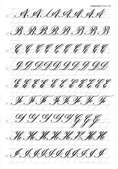 Great worksheets for copperplate! | Calligraphy ...