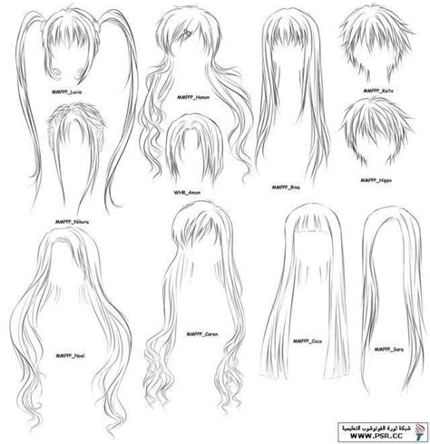 Anime Hairstyles Drawing ️ Pinterest