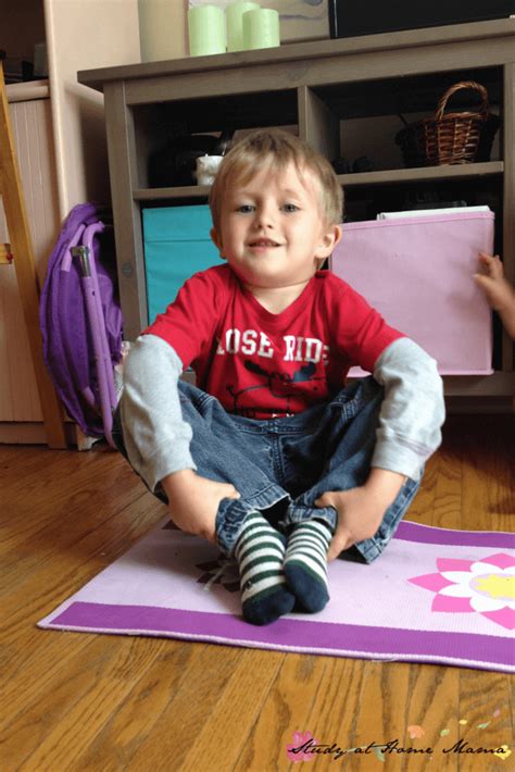 This butterfly is made of many flowers. Yoga for Kids: Flower Poses ⋆ Sugar, Spice and Glitter