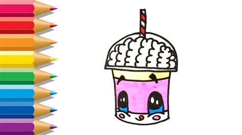 How To Draw Slushie Colors Slushie Coloring Pages Learn Drawing For