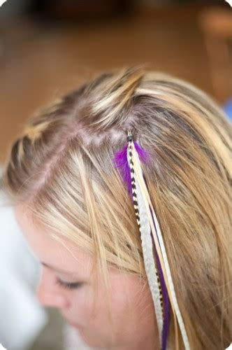 Also, heat styling devices like flat irons and. itmom: DIY Feather Hair Extensions