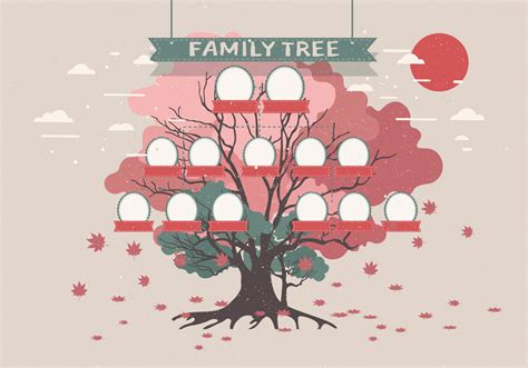 Bring your family story to life with photos & help preserve memories so they can be shared for generations to come. Family Tree Template Vol 2 Vector 542305 Vector Art at Vecteezy