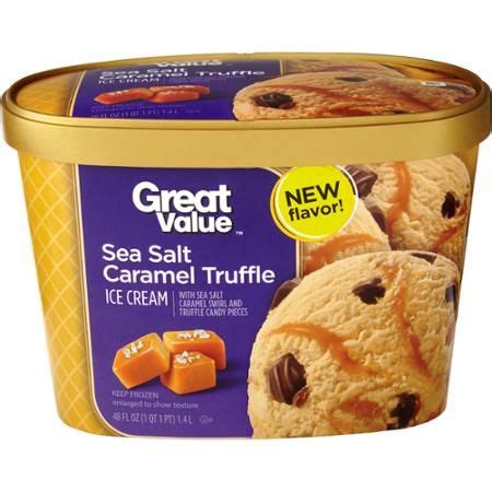 Great Value Sea Salt Caramel Ice Cream 48 Fl Oz Walmart Com
