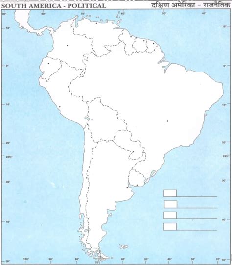 Large Scale Political Map Of South America With Relief And Capitals
