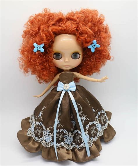 Joint Body Nude Blyth Doll Tan Skin Factory Doll Suitable For Diy Toy