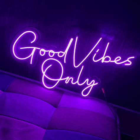 Good Vibes Only Sign NEOGON