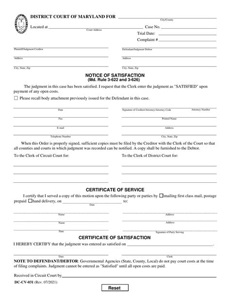 Form Dc Cv 031 Fill Out Sign Online And Download Fillable Pdf