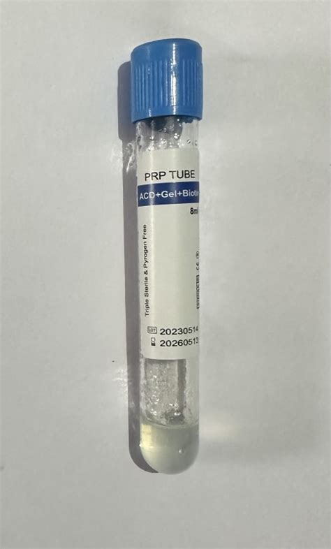 Prf Prp Tubes Acd Solution A And Gel And Biotins Ml China Prf Prp Hot