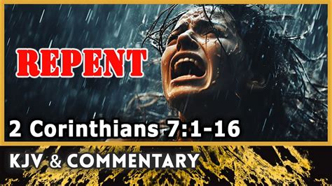Godly Sorrow Brings Repentance That Leads To Salvation Youtube