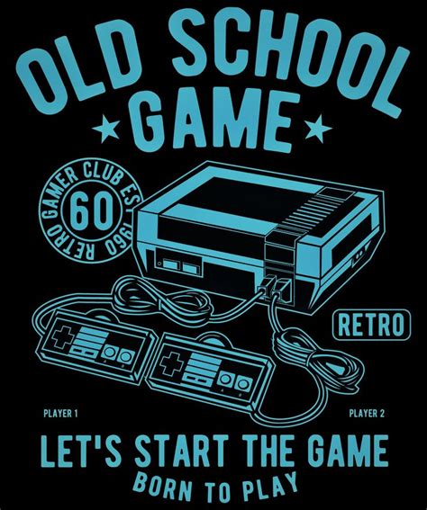 Gaming Poster Old School Game A4 Or A3 Present For Gamer Game