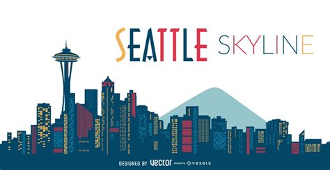 Seattle Skyline Silhouette Svg Ookii Wallpaper