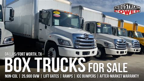 26ft Box Trucks For Sale Pre Owned Non Cdl Lift Gates Dallas