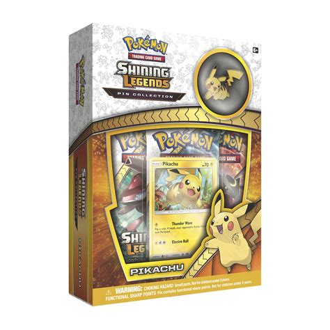 During a 60 card match, only four of any one card, excluding basic energy cards, are allowed in each deck. Pokemon Trading Card Game: Shining Legends Pikachu 3-Pack Blister with Pin | www.toysonfire.ca