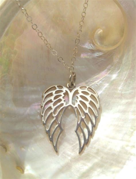 Double Angel Wing Sterling Silver Handmade Artisan Necklace