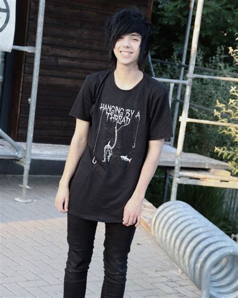 Emoboy Black Hair Emo Fashion Boys Edgy Shirt Skinny Fashion