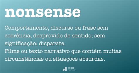 O Que Significa Nonsense