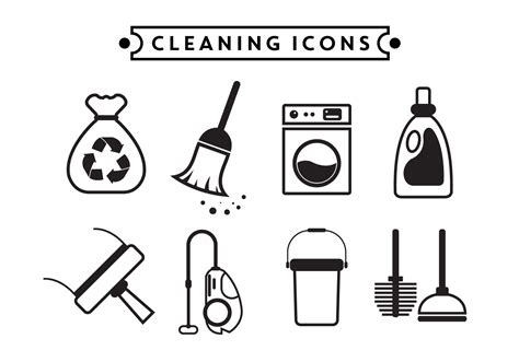 Cleaning Vector Icons 111011 Vector Art At Vecteezy