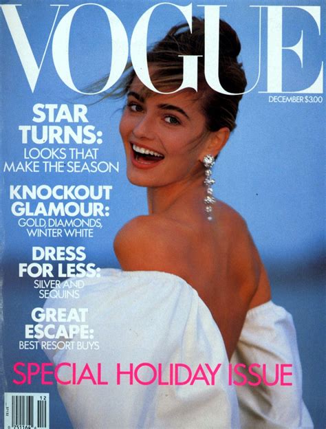 Paulina Porizkova By Patrick Demarchelier Vogue US December 1989