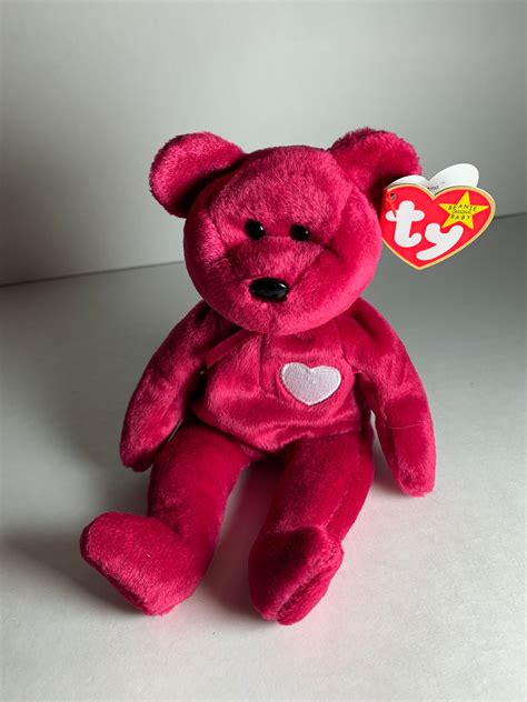 Rare Ty Beanie Baby Valentina Bear Valentines Day New Etsy