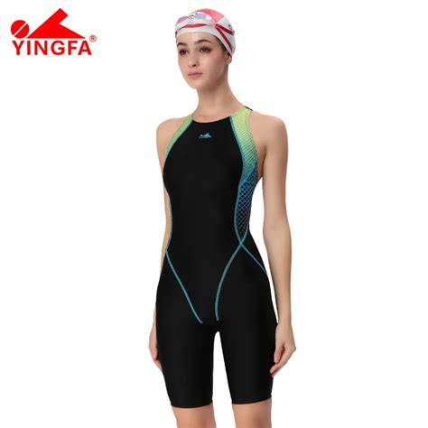 Fina Approval Professional Swimming Suit Training Costumes Women Knee