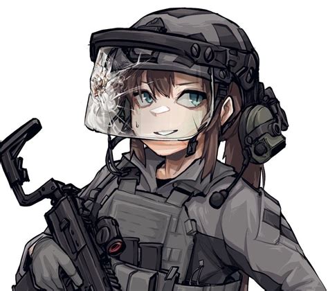 Anime Military Military Women Anime Warrior Warrior Girl Female