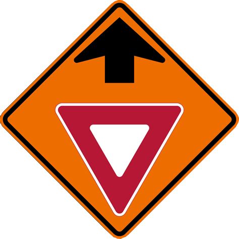 Yield Ahead Symbol Roll Up Traffic Sign From Trans Supply