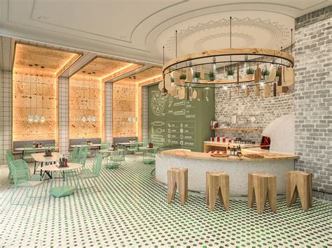 Check Out This Behance Project Heavenly Crust Pizzeria Interior