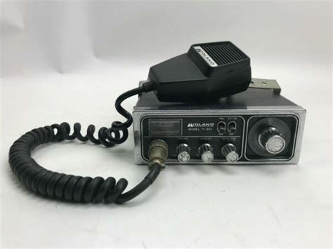 Vintage 1970s Midland Cb Radio 13 857 With Cobra Microphone For Sale