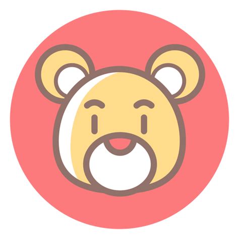 Teddy Bear Head Circle Icon Transparent Png And Svg Vector File