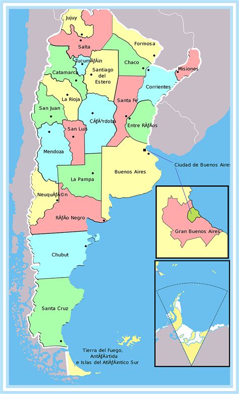 Mapa De Argentina Con Sus Provincias World Flags With Names Flags
