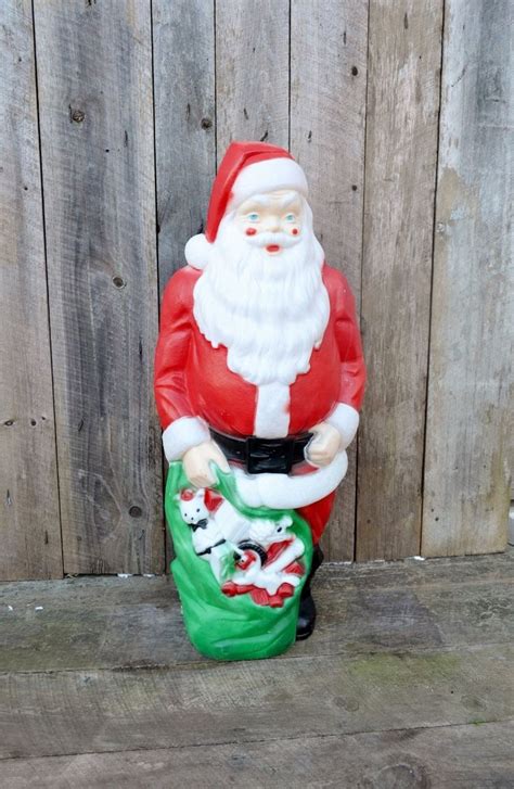 Vintage Santa Claus Empire Plastics Blow Mold Light Etsy In Vintage Santa Claus