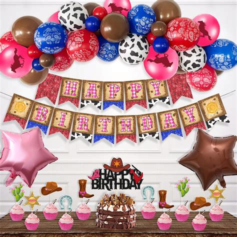buy cowgirl birthday party decorations hombae western theme birthday decorations cowgirl