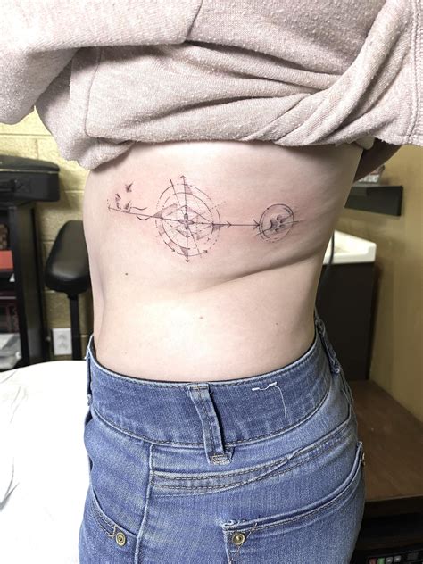 Fine Line Tattoo On The Ribs By So Yeon At Kustom Thrills In Nashville