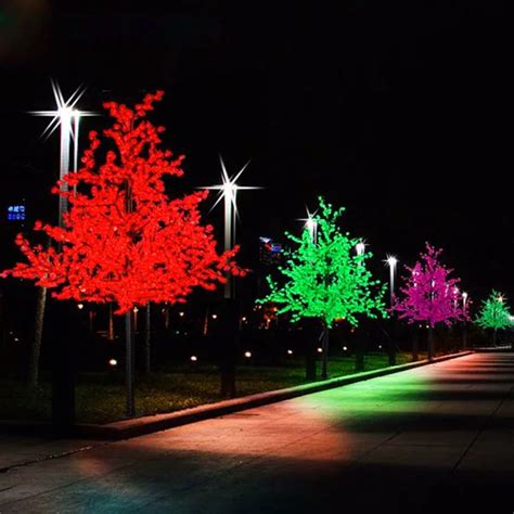 Outdoor Led Lighted Artificial Red Maple Tree Buy Maple Tree