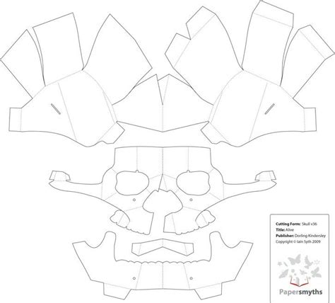 3d Paper Human Mask Template Free Printable
