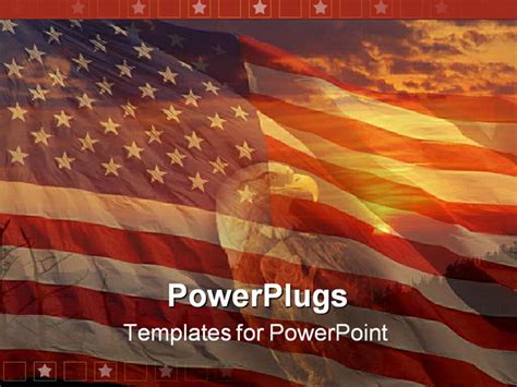 American Flag Powerpoint Template