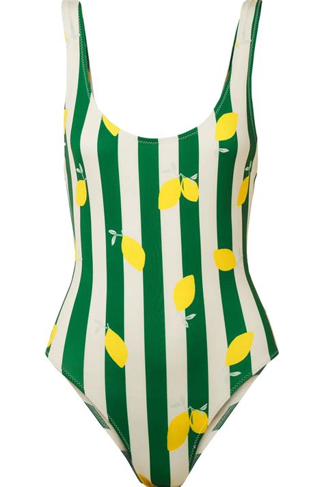 Solid And Striped Synthetic The Anne Marie Classic One Piece Swimsuit In