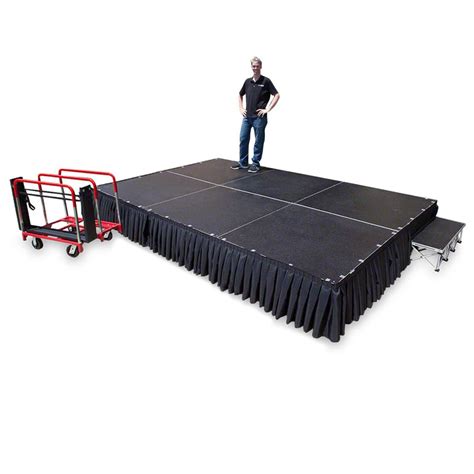 Totalpackage™ Lightweight Portable Stage Kit 8x12 Stagedrop