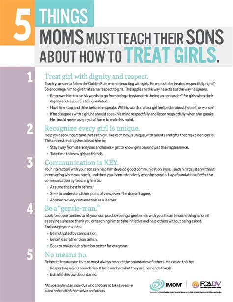 5 Things Moms Must Teach Their Sons About How To Treat Girls Imom