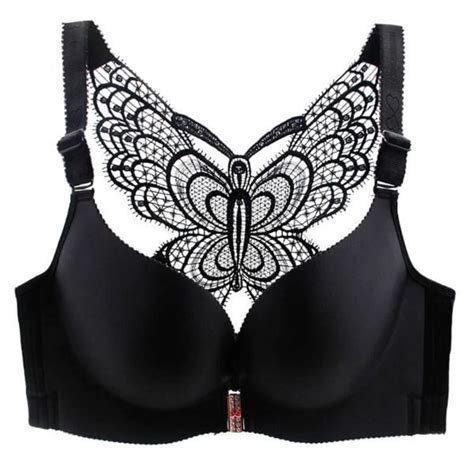 Butterfly Embroidery Front Closure Wireless Bra Sell This Now