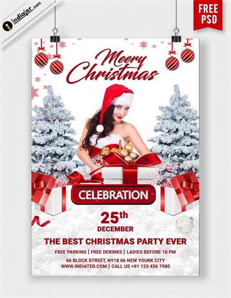 Download Free Christmas Flyer Psd Templates For Photoshop Indiater